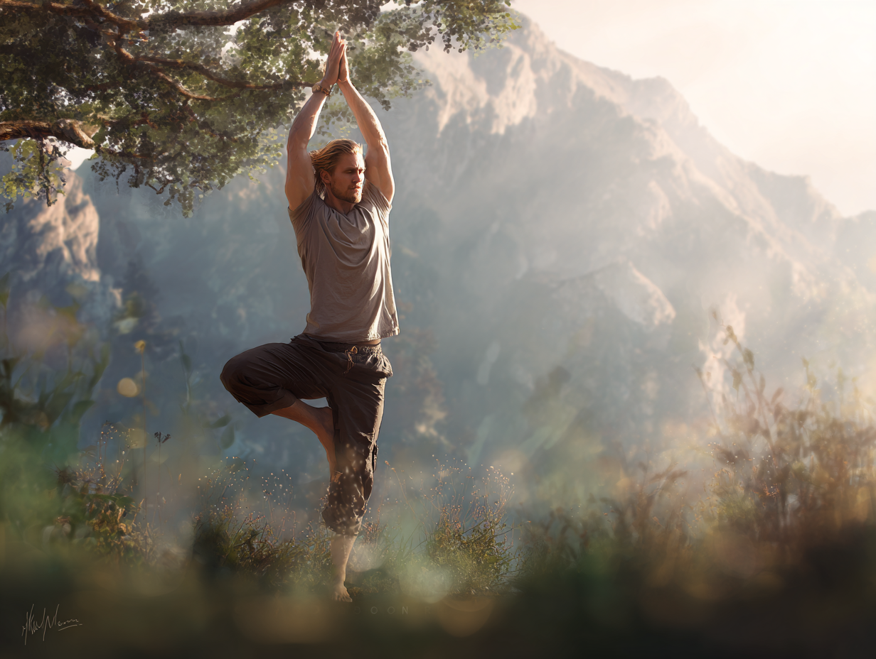 Йога медитация на залез